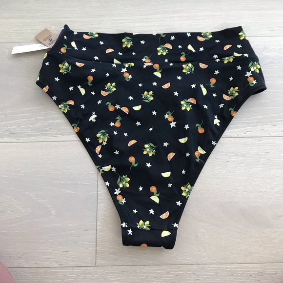 NWT Victorias Secret PINK Fruity Citrus Crossover High Waist Bikini Bottom XL - Picture 5 of 5